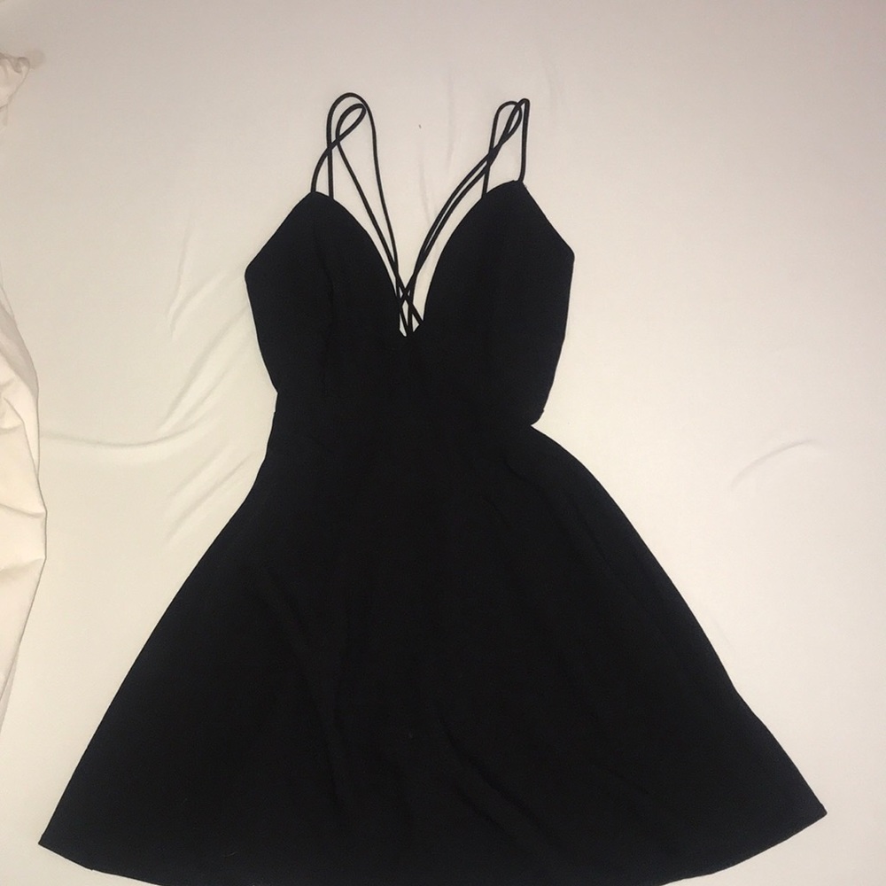 Little black dress - strappy!